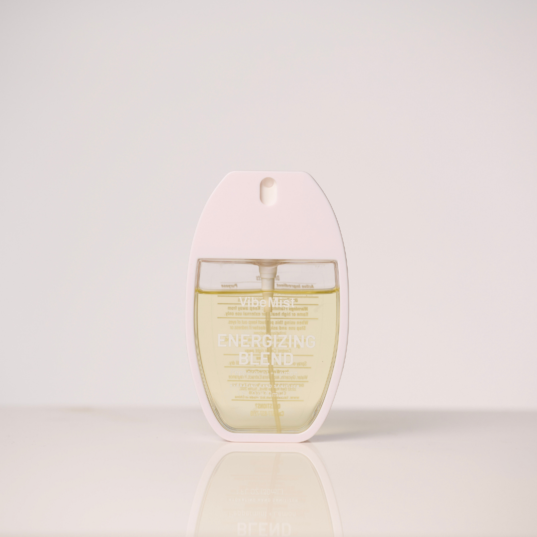 Tazza VibeMist Energizing Blend Hand Sanitizing Spray - Peppermint + Lemon - Case of 200