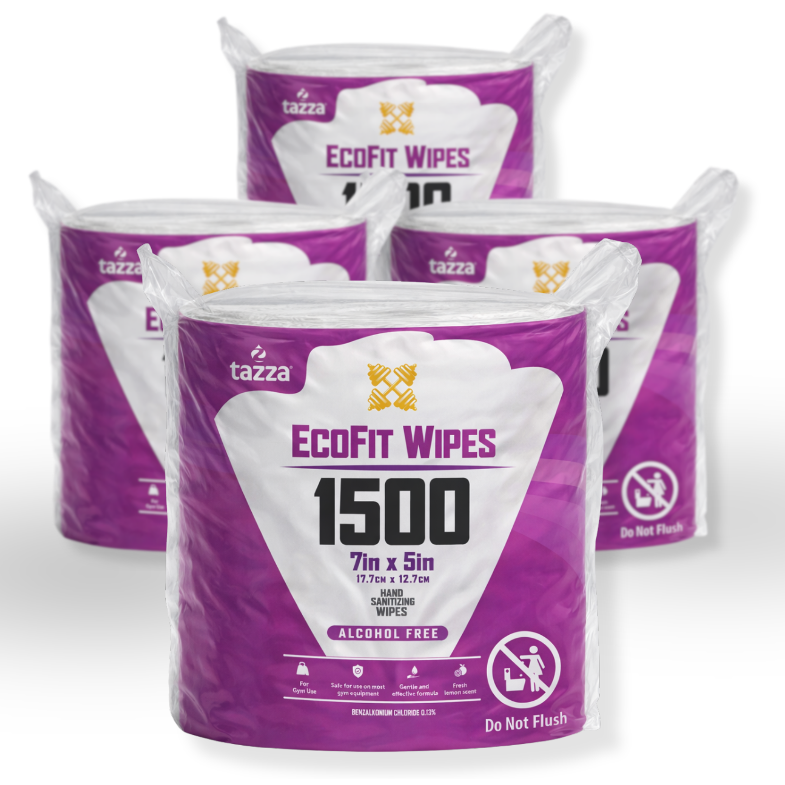 Gym Equip Wipes, 4 x 1500 Count (6000 Total Wipes) – Affordable, Smaller Sheet Sized, Gym Equipment & Surface Cleaning Wipes