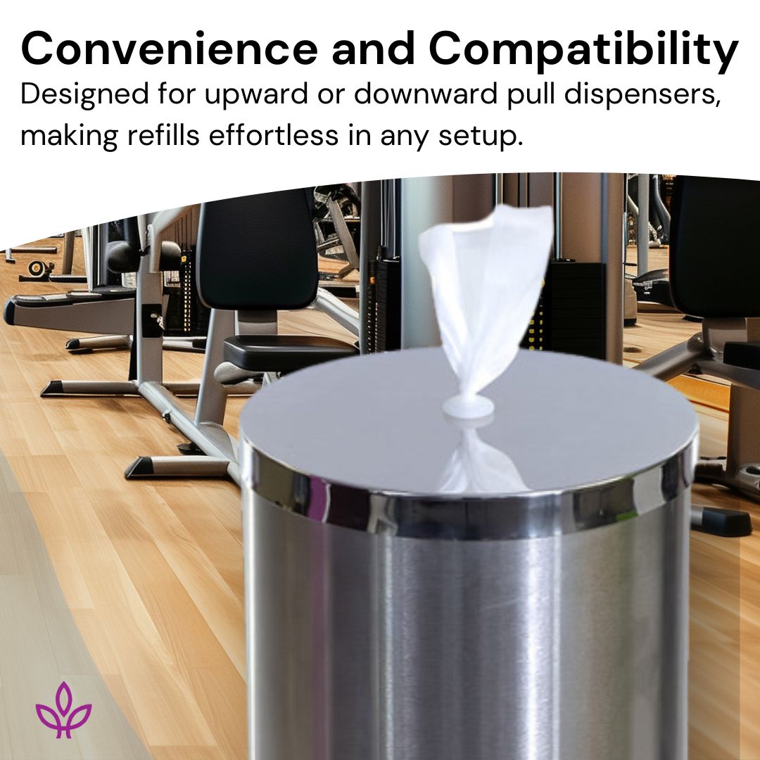 YMCA - 4 x 950 count (Total 3,800 Count) Gym Wipes Premium Size and Moisture