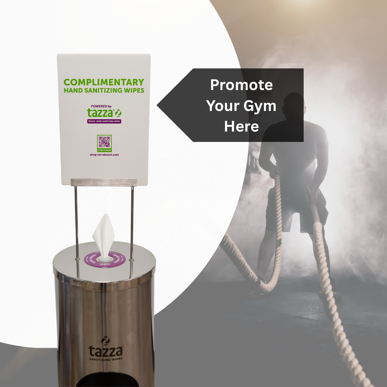 Flex Cylinder Stainless Steel Wipe Dispenser