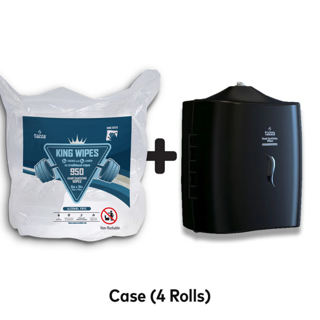 Our Best Wipes (w/ Black Wall Dispenser)- perfect for premium facilities (3800 wipes)