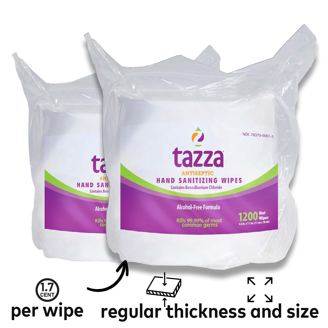 1200ct Alcohol-Free Wipe Bags 2 Pack - 2400 Wipes