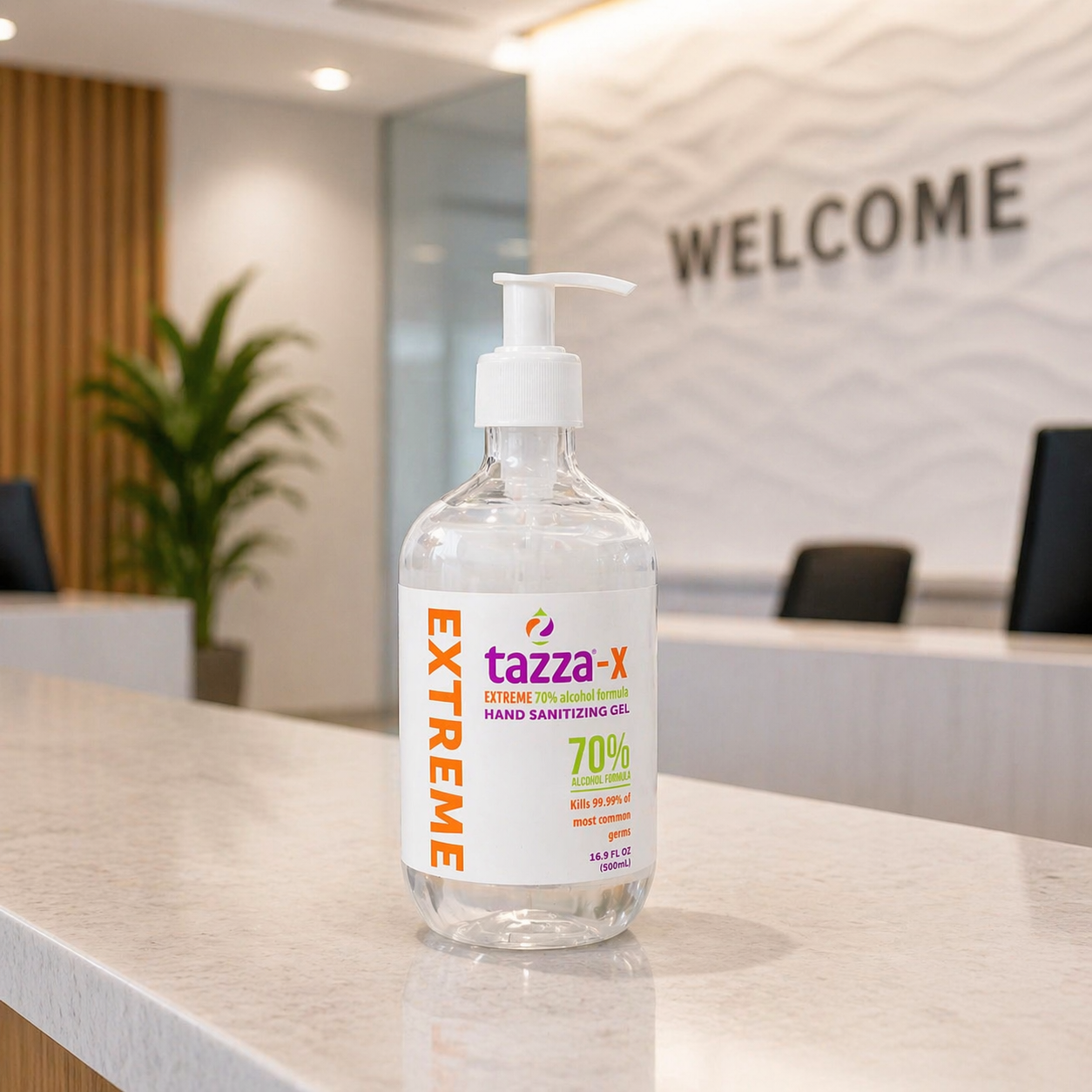 70% Alcohol Hand Sanitizer Gel, 16.9 oz Bottles, Case of 20, Fast-Drying, No Sticky Residue, Commercial Bulk Sanitizer