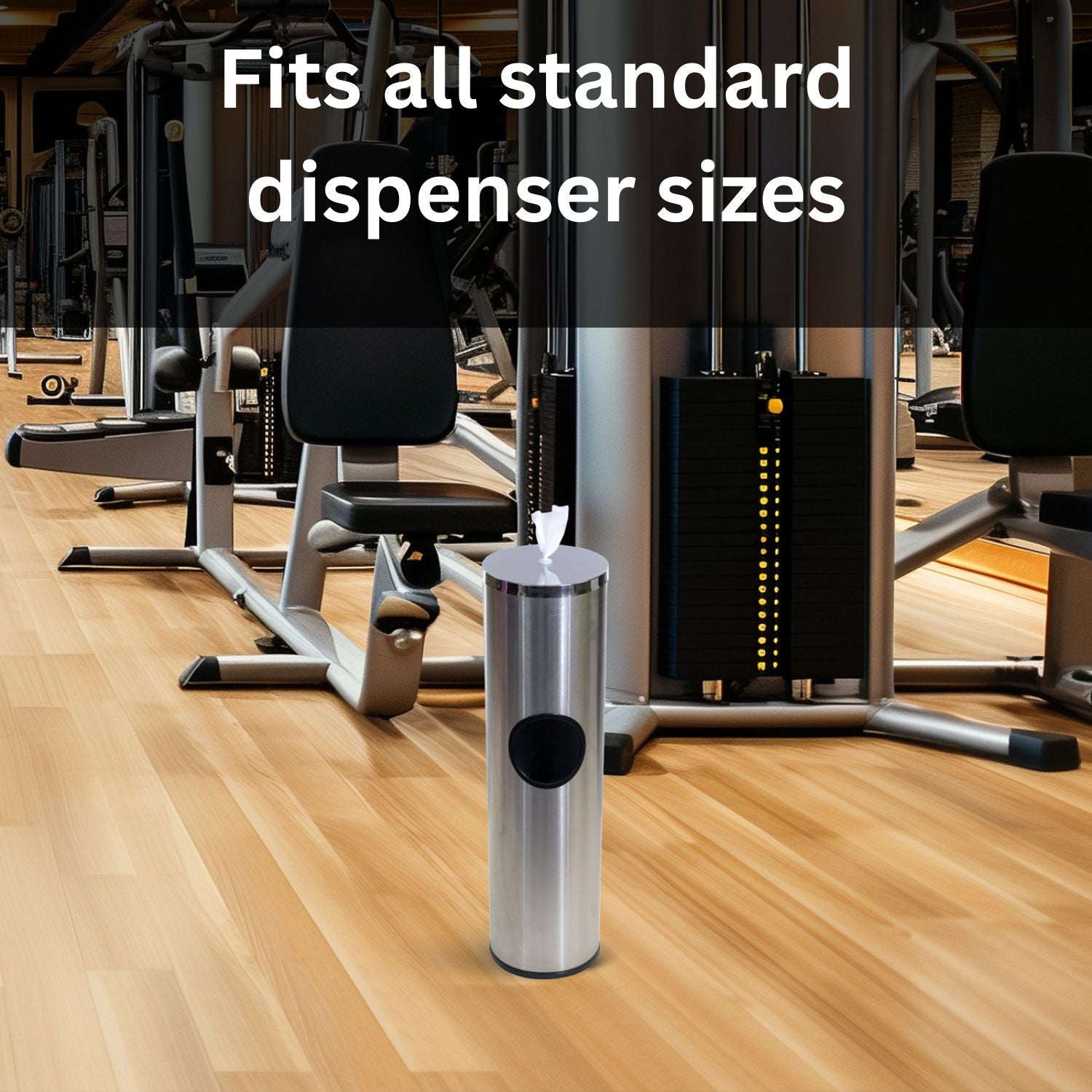Bundle: 4 x 1500 Count and Wall Dispenser - Steel