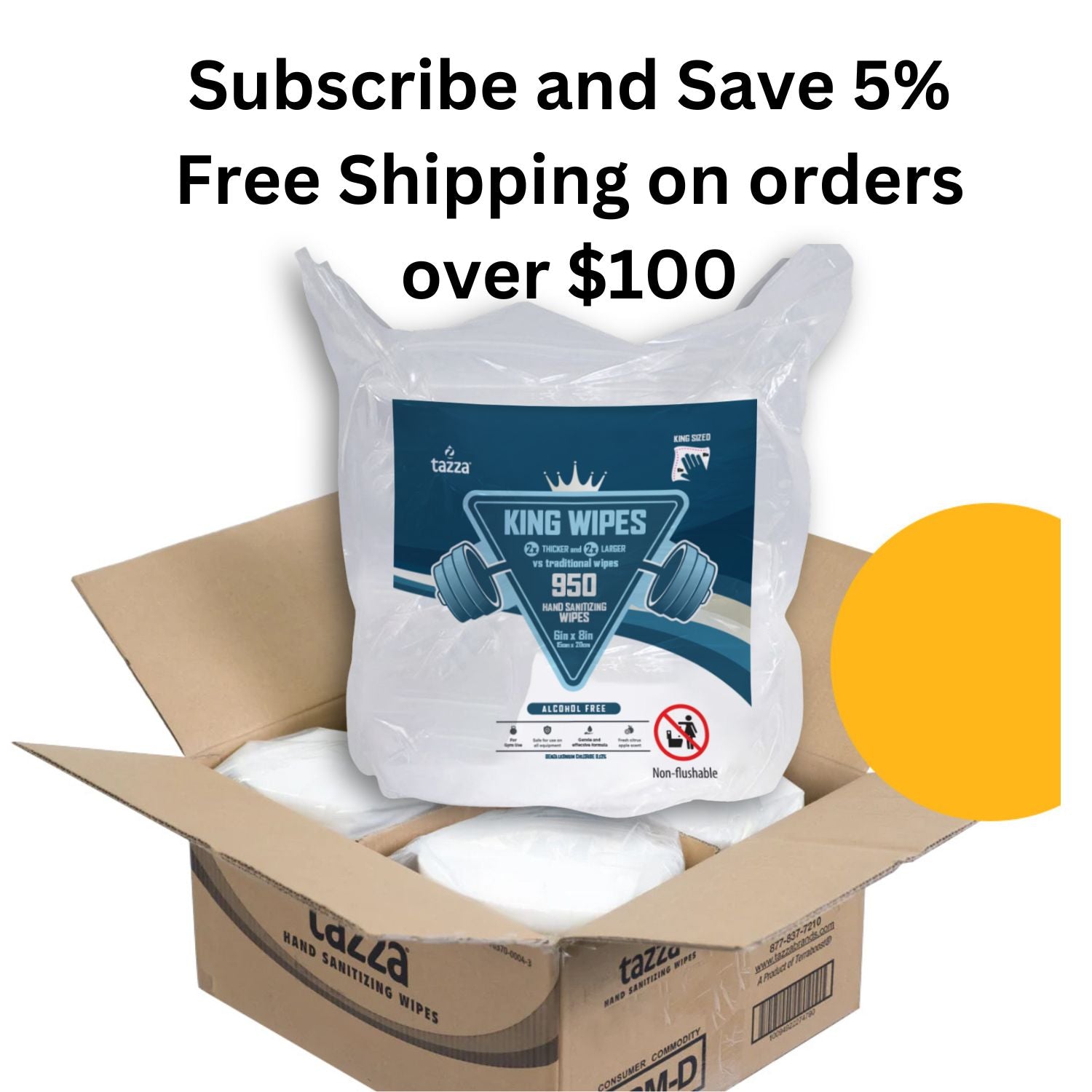 950ct 8x6" (1 roll / 950 Wipes) - SAMPLE