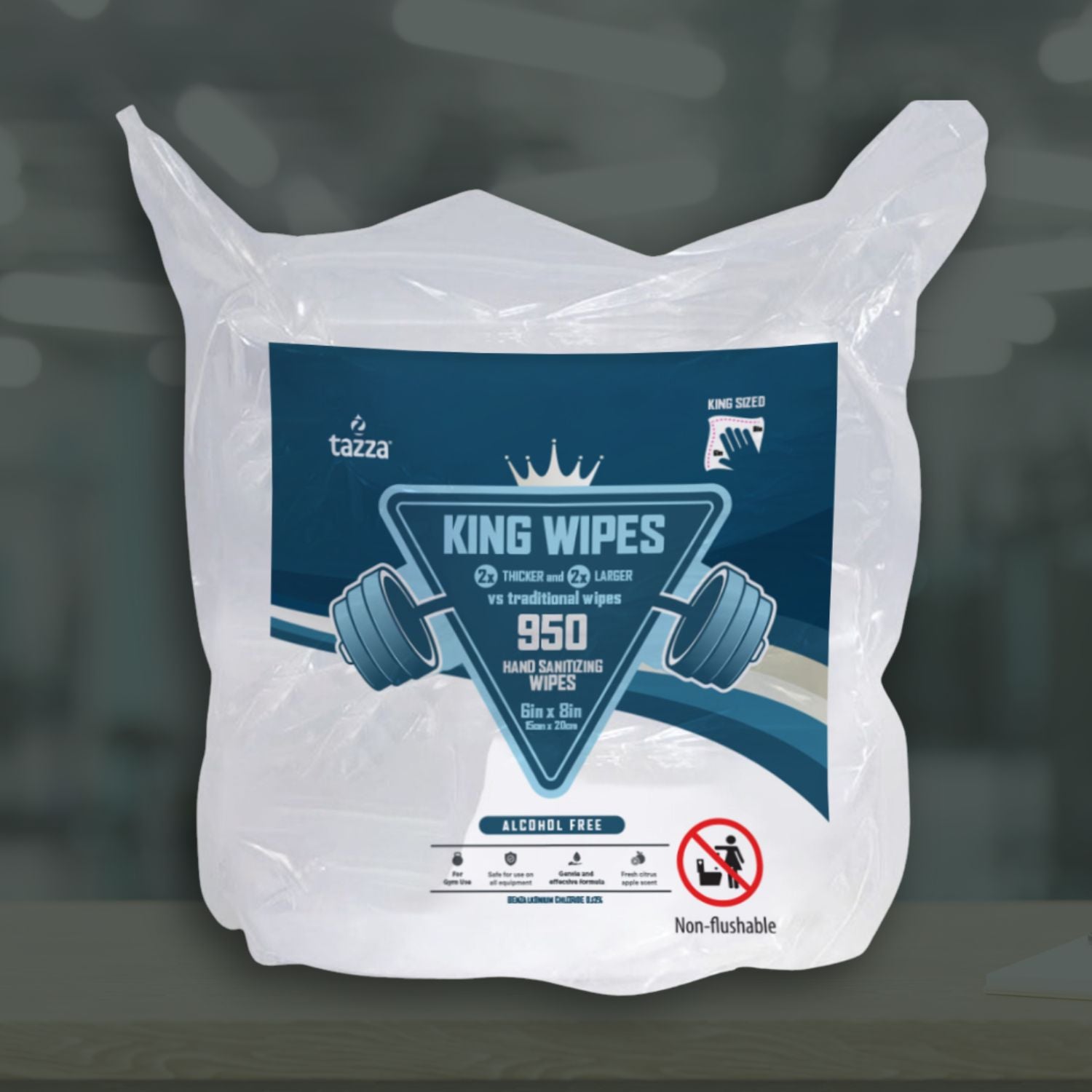 Wellness Center and Gym Cleaning Wipes – Durable, Wet Wipes for Cleaning Gym Equipment + Surfaces (4 Rolls, 950 Wipes per Roll, Total 3800 Ct)