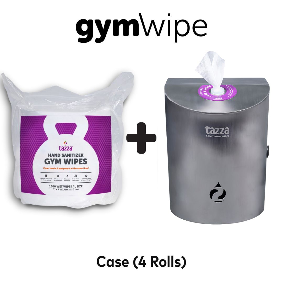 Our Good Wipes (w/ Steel Wall Dispenser)- perfect for budget conscious gyms (6,000 wipes)