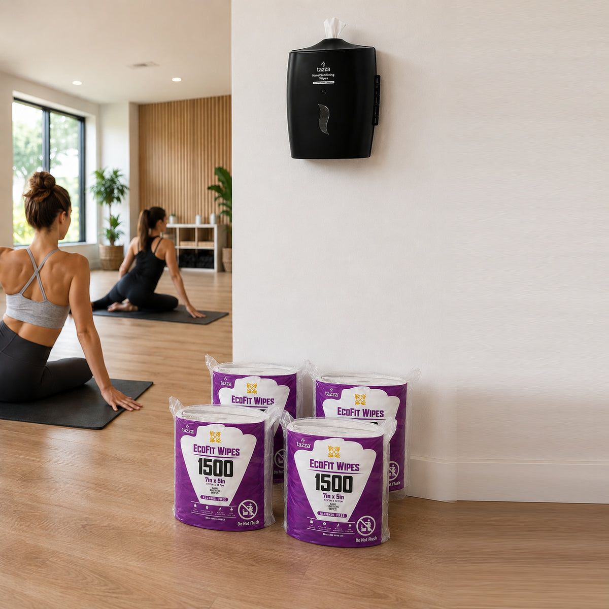 Tazza Platinum Pro Starter Kit – Premium Wipe Dispenser + EcoFit 1500CT Wipes