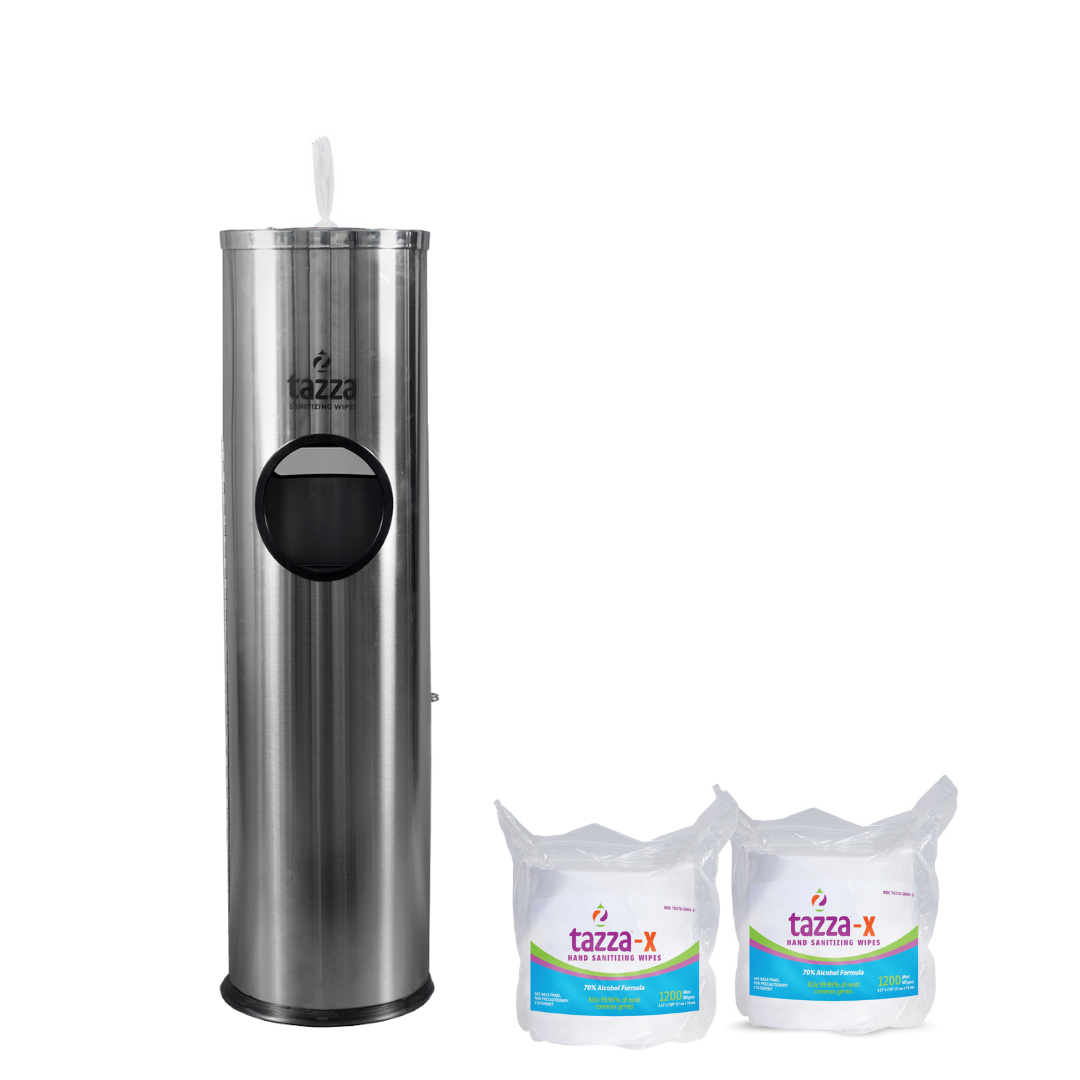 Flex Stainless Steel Wipe Dispenser and Wipes