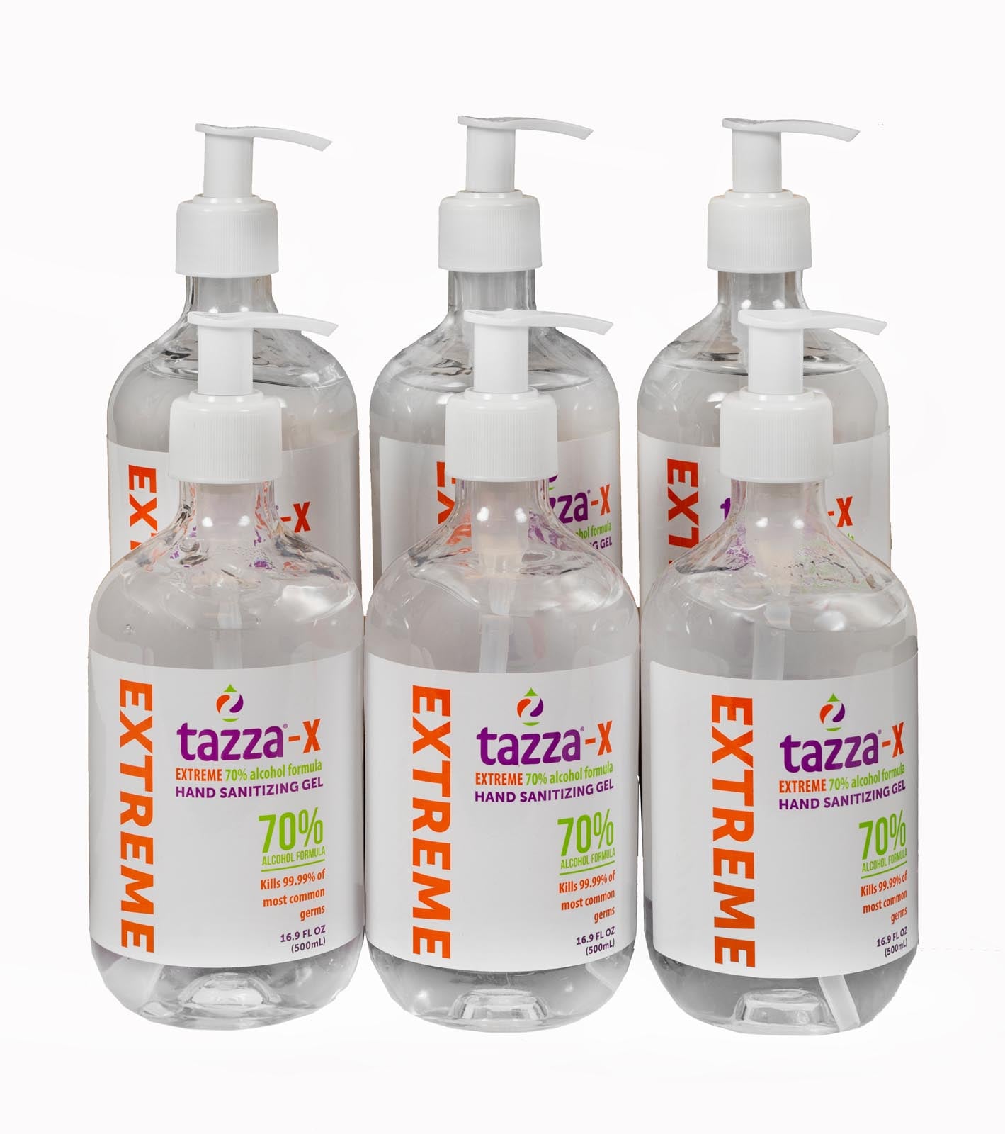 16.9oz Alcohol Gel Bottles 6 Pack