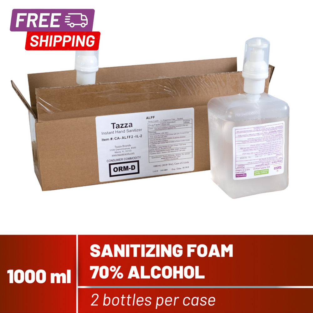 1000 ml Alcohol Foam Sanitizer 2 or 10 Pack - Free Shipping