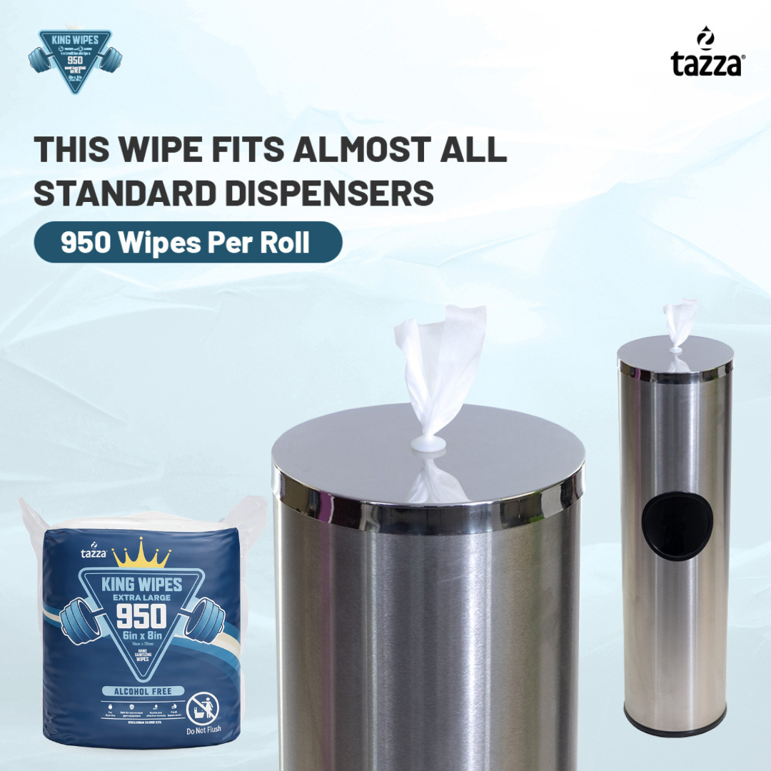 Gym Equip Wipes, 4 x 950 Count (3800 Total Wipes) - Durable, Pre-Saturated Gym Equipment & Surface Cleaning Wipes