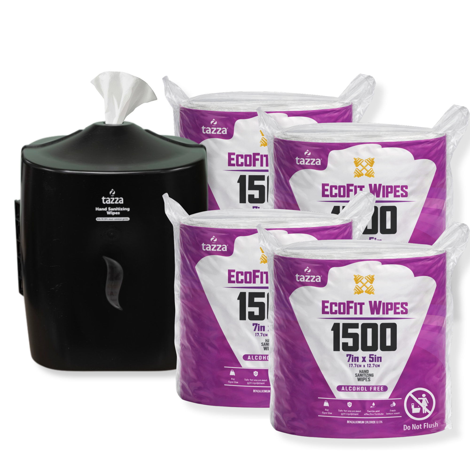 Bundle: 1500ct (4 Rolls) Plus Free Wall Dispenser