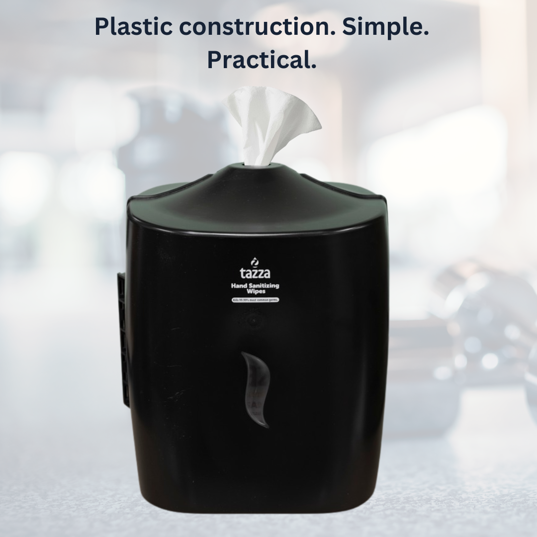 Gym Equip Wipe Dispenser – Easy to Install, Holds Up to 1500 Wipes. Gyms, Facilities, Hotels and Offices