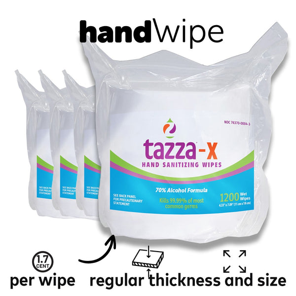 1200ct Alcohol Wipe Bags 4 Pack - 4800 Wipes