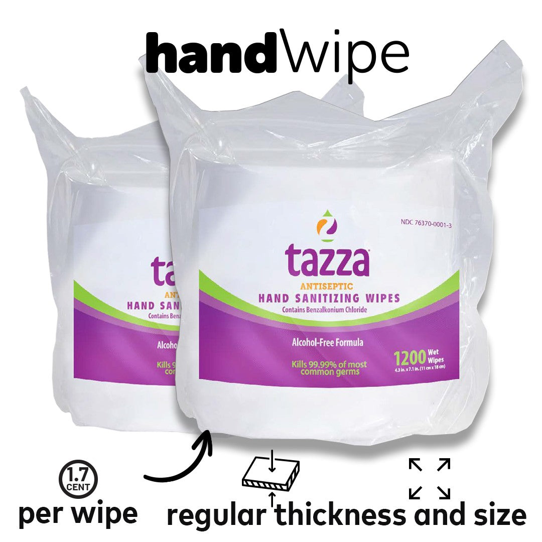 1200ct Alcohol-Free Wipe Bags 2 Pack - 2400 Wipes