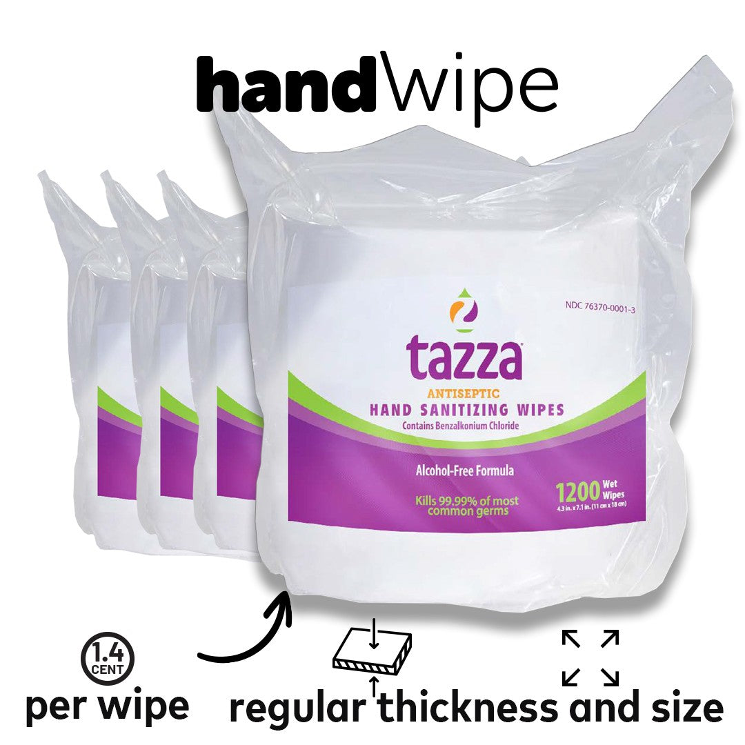 1200ct Alcohol-Free Wipe Bags 4 Pack - 4800 Wipes