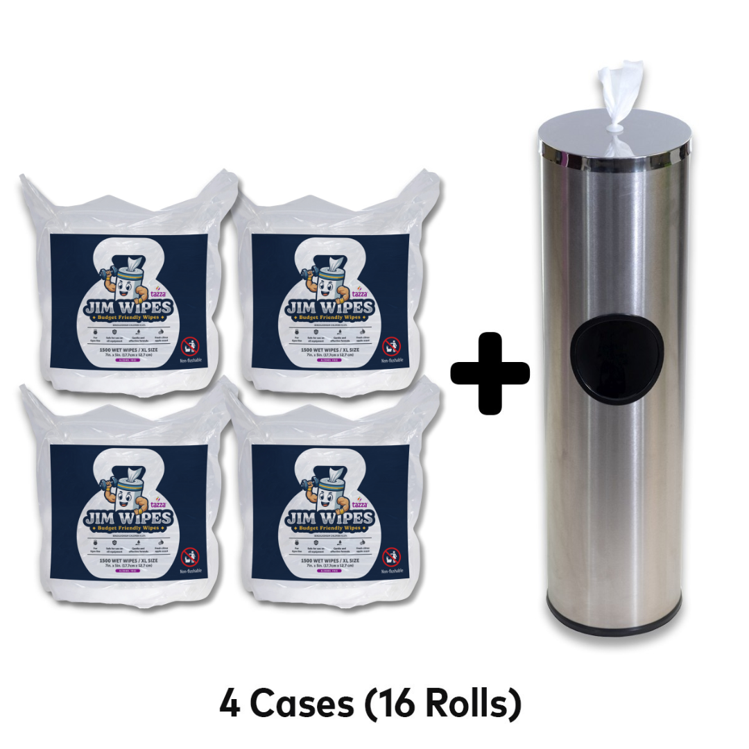 Our Good Wipes (w/ Floor Dispenser)- perfect for budget conscious gyms (24000 wipes)