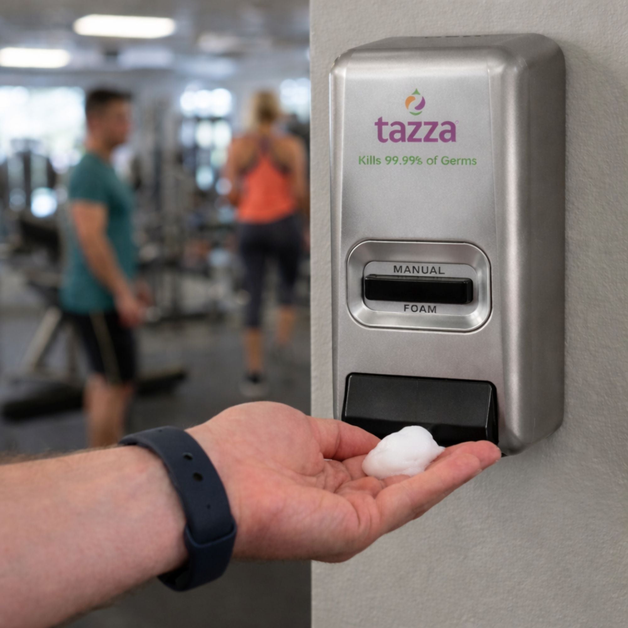 Manual Press Wall-Mounted Foam Hand Sanitizer Dispenser, Refillable, Easy Install, Low-Cost for Office, Medical and Commercial Settings
