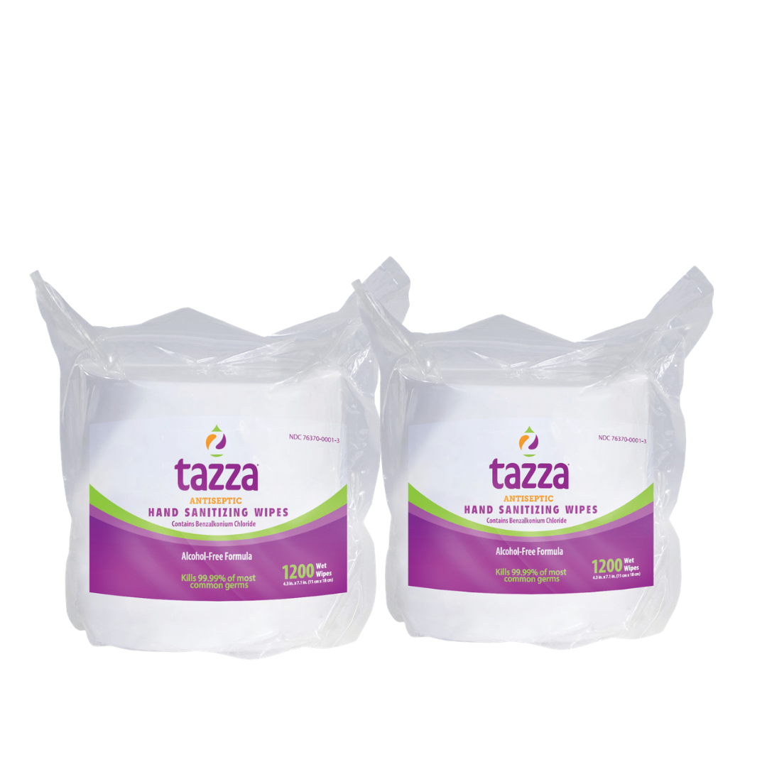 1200ct Alcohol-Free Wipe Bags 2 or 4 Pack